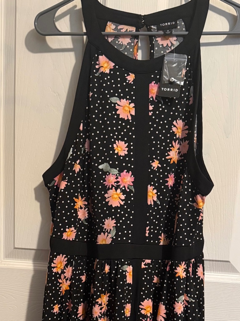 Torrid Sz2 Floral Halter Skater Dress